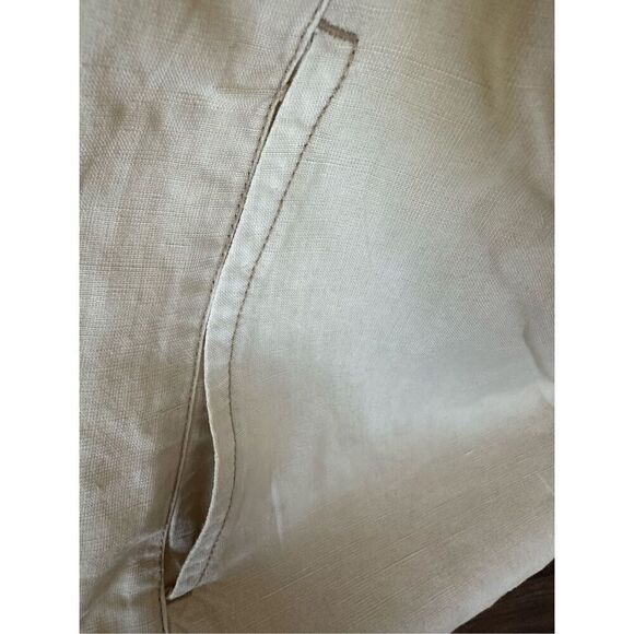 Anthropologie Pilcro Belted V-Neck Romper Neutral Size S - Picture 8 of 12